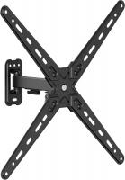 Кронштейн для телевизора Ultramounts UM957 черный 13"-55" макс.25кг настенный поворот и наклон