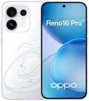 Смартфон Oppo CPH2863 Reno16 pro 512Gb 12Gb белый моноблок 3G 4G 2Sim 6.32" 1216x2640 Android 16 50Mpix 802.11 a/b/g/n/ac/ax NFC GPS Protect
