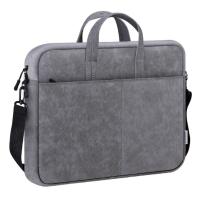 Defender Сумка для ноутбука Solid  15.6" PU кожа, серый, карман (26088)