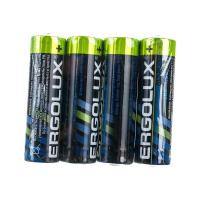 Ergolux Alkaline SR4 LR6  (LR6 SR4, батарейка,1.5В) (4 шт. в уп-ке)