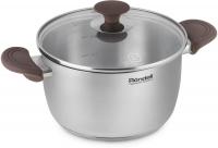 Кастрюля Rondell Coffee Bean RDS-1645 5.7л. d=24см (с крышкой) стальной