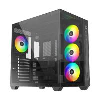 Корпус ID-Cooling View 510 черный без БП ATX 10x120mm 1xUSB3.0 audio bott PSU