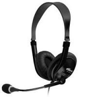 RITMIX RH-533USB, Black {Гарнитура. 40 мм, 20-20000 Гц, 32 Ом, 105 дБ, конденсаторный всенаправленный микрофон, 2,2 кОм, 58 дБ ± 3 дБ, пластик}