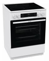 Плита Электрическая Gorenje GEC6C40WD белый стеклокерамика (без крышки)