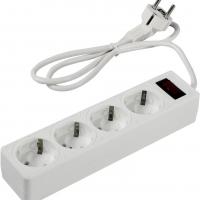 5bites Сетевой фильтр GARDA SP4W-510 4S / 3*0.75MM2 / 1M / WHITE