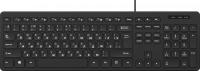 Клавиатура Оклик K733 черный USB slim Multimedia кабель 1.75м