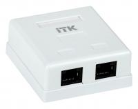 Розетка ITK CS2-1C5EU-22 настен.RJ45 2 кат.5E UTP бел. (упак.:1шт)