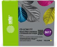 Картридж струйный Cactus CS-LC3617Y желтый (14мл) для Brother MFC-J2330DW/J2730DW/J3530DW/J3930DW с чипом