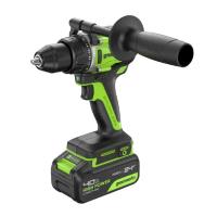 Greenworks GD24DD90 Дрель-шуруповерт аккумуляторная,  24V, 90 Нм, бесщеточная, 45/90Нм,1х4Ач,ЗУ,кор [3707507CUB]