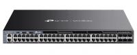 TP-Link SG6654XHP Стекируемый управляемый коммутатор 3-го уровня Omada с 48 гигабитными портами PoE+ и 6 портами SFP+