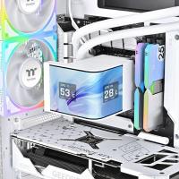 Система водяного охлаждения Thermaltake MAGCurve 360 Ultra Snow ARGB Soc-AM5/AM4/1200/1700/1851 белый 4-pin 32.8-35.1dB Al LCD Ret (CL-W454- PL12SW-A)