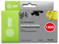 Картридж струйный Cactus CS-PGI1400XLY PGI-1400 желт.пигм. (12мл) для Canon MB2050/MB2350/MB2040/MB2340 с чипом
