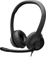 Наушники с микрофоном Logitech H390 черный 1.9м накладные USB оголовье (981-000485)