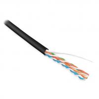 Кабель информационный Hyperline UUTP4-C5E-S24-IN-LSZH-BK-305 кат.5E UTP 4 пары 24AWG LSZH внутренний 305м черный