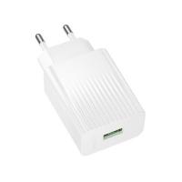 BOROFONE BAS72A/ Сетевое ЗУ/ QC 3.0/ 1 USB/ Выход: 18W/ белый