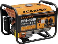 Генератор CARVER PPG- 3900 бензин [01.020.00007] { (LT-170F, 2,8/3,0кВт, 220В, бак 15л, обмотка медь)(16шт/пал) }