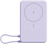 Мобильный аккумулятор Xiaomi Magnetic BHR08PAGL 10000mAh QC3.0/PD3.0 33W 3A USB-C беспров.зар. фиолетовый