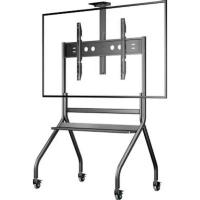 ONKRON TS2080 чёрная стойка для телевизора с кронштейном 60"-120", мобильная