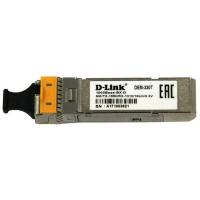 D-Link 330T/10KM/A1A WDM SFP-трансивер с 1 портом 1000Base-BX-D (Tx:1550 нм, Rx:1310 нм) для одномодового оптического кабеля (до 10 км, разъем Simplex LC)