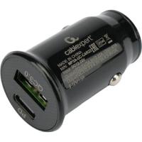 Cablexpert Автомобильное зарядное устройство 20Вт, 3А, QC3.0/PD, 1xUSB, 1xType-C, черный, пакет (MP3A-UC-CAR23)