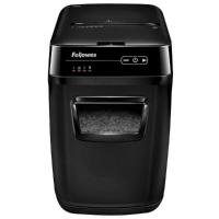 Fellowes Шредер AutoMax 150C FS-46801(01/02)*  {(секр.P-4)/фрагменты 4x38 мм,/150лист./32лтр./Уничт:скрепки, скобы, пл.карты,CD диски}