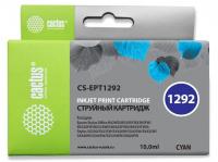 Картридж струйный Cactus CS-EPT1292 T1292 голубой (10мл) для Epson B42/BX305/BX305F/BX320/BX525/BX625/SX420/SX425/SX525/SX621 с чипом