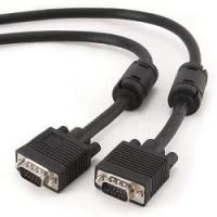 Gembird/Cablexpert CC-PPVGA-5M-B, Кабель VGA Premium , 15M/15M, 5.0м,черный,тройной экран, феррит.кольца