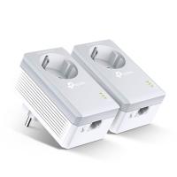 TP-Link TL-PA4010P KIT AV600 Комплект адаптеров Powerline со встроенной розеткой