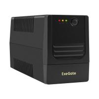 Exegate EX299753RUS ИБП ExeGate Power NB-600.LED.AVR.2SH (600VA/360W, LED, AVR, 2*EU/Тип F(Schuko), батарея 12V 7.2Ah, Black)