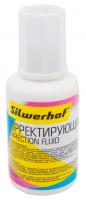 Жидкость коррект. Silwerhof 443032 на основе растворителя кисточка белый 20мл