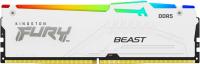 Память DDR5 32GB 6000MHz Kingston KF560C36BWEA-32 Fury Beast White Expo RGB RTL Gaming PC5-48000 CL36 DIMM UDIMM 288-pin 1.35В dual rank с радиатором Ret