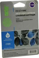 Картридж струйный Cactus CS-LC1100C голубой (16мл) для Brother DCP-385c/6690cw/MFC-990/5890/5895/6490 с чипом
