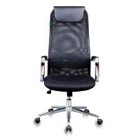 Кресло руководителя Бюрократ KB-9N/BLACK черный TW-01 TW-11 сетка крестовина хром [1140271]