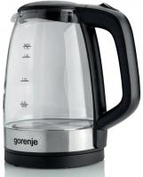 Чайник электрический Gorenje K17BKS 1.7л. 2200Вт черный корпус: стекло/металл/пластик
