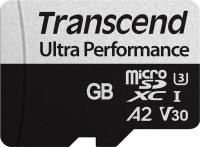 Micro SecureDigital 64GB Transcend Ultra Perfomrance microSDXC Class 10 UHS-I U3, V30, A2, (SD адаптер), TLC