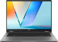 Ноутбук Asus Vivobook 14 Flip TP3407AA-SG111W Core Ultra 7 355 16Gb SSD512Gb Intel Graphics 14" OLED Touch WUXGA (1920x1200) Windows 11 Home grey WiFi BT Cam (90NB17C1-M007C0)