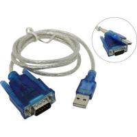 ORIENT Кабель-адаптер USS-102N USB Am to RS232 DB9M (WCH CH340, поддержка Win 8.x/10), длина 0.8м, крепеж разъема - винты (30677)