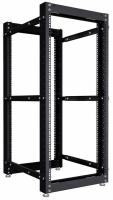Стойка двухрамная NTSS NTSS-2POR24U/600-1000-BL 24U 550ммx1000мм 600кг черный