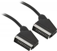 Кабель соединительный аудио-видео Buro SCART (m)/SCART (m) 1м. черный (BSC001-B-1)