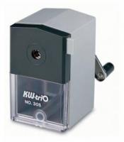 Точилка для карандашей механическая Kw-Trio 305Agr 1 отверстие пластик серый
